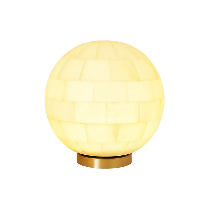 Spherical Alabaster Ball Table Lamp | Korewolamp