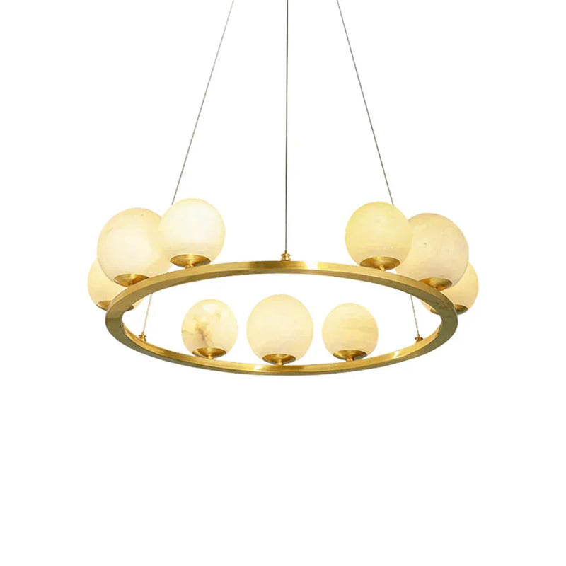Spherical Tagliato Alabaster Chandelier | Korewolamp