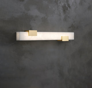 Strip Copper Marble Wall Lamp