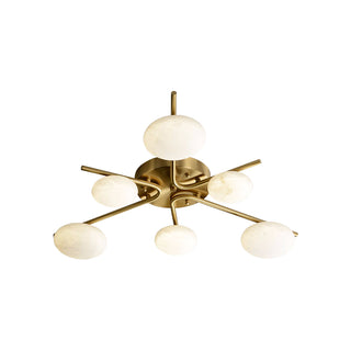 Stylish 6 Heads Marble Ceiling Light