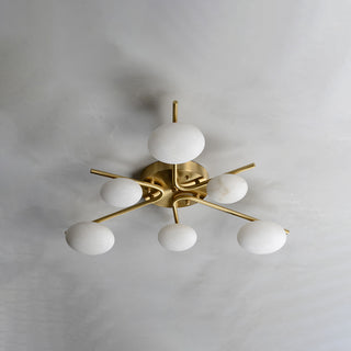 Stylish 6 Heads Marble Ceiling Light