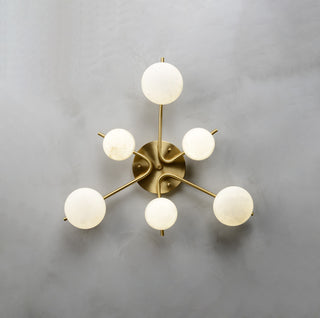 Stylish 6 Heads Marble Ceiling Light