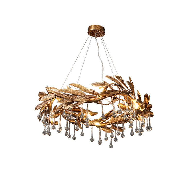 Teardrop Crystal Blade Chandelier | Korewolamp