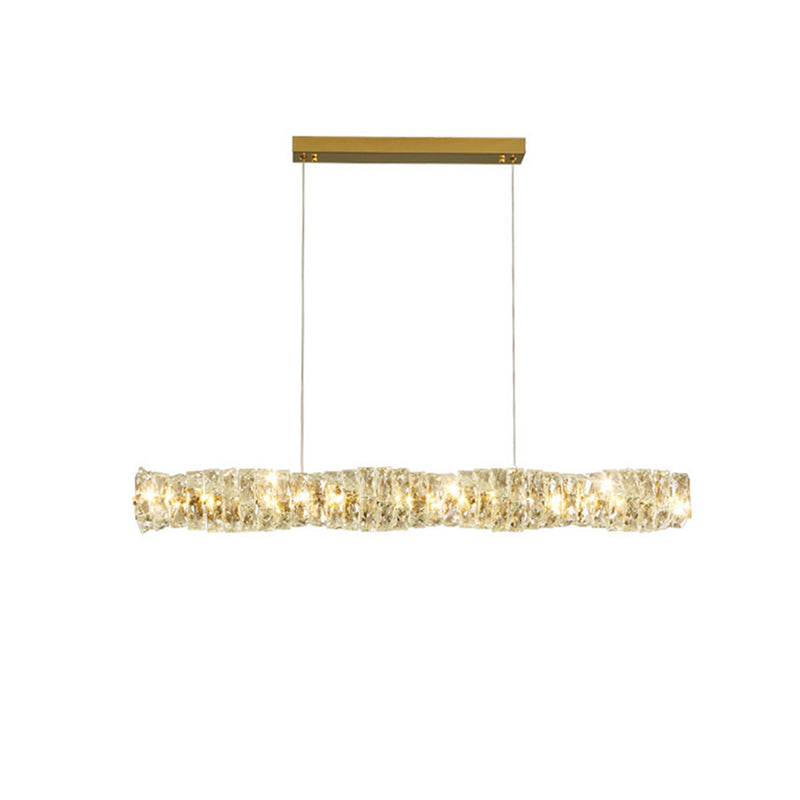 Twist Linear Crystal Chandelier | Korewolamp