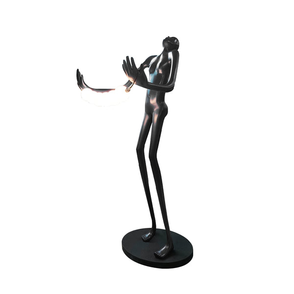 Tilt Head Human Sculpture Floor Lamp