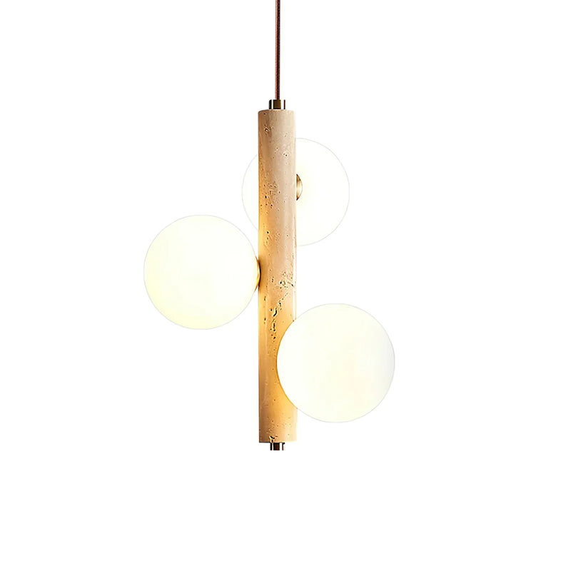 Travertine Ball Spheres Pendant Lamp | Korewolamp
