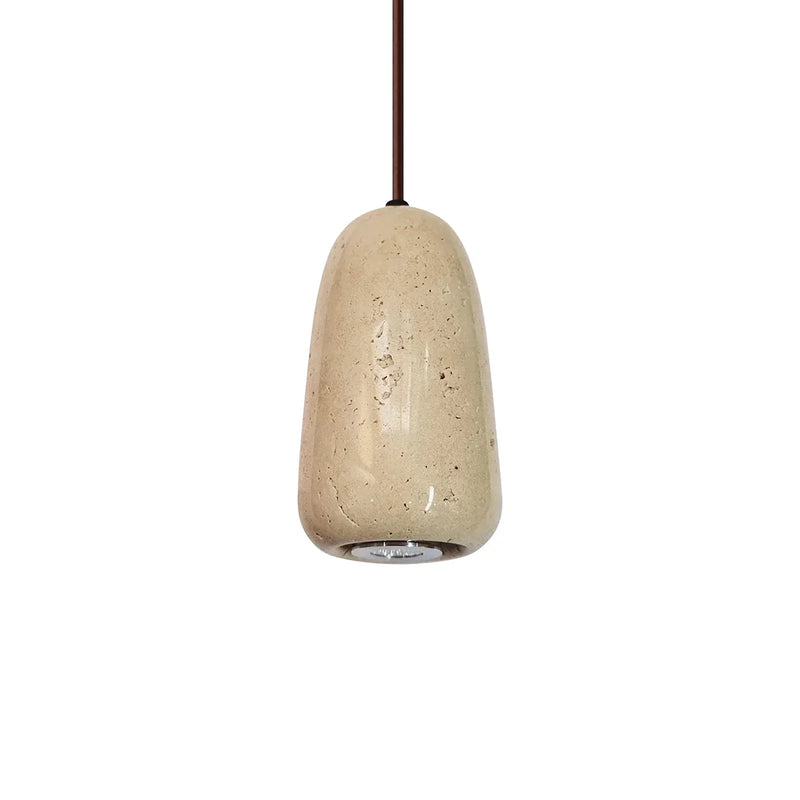 Travertine Brrskbk Cylindrical Pendant Light | Korewolamp