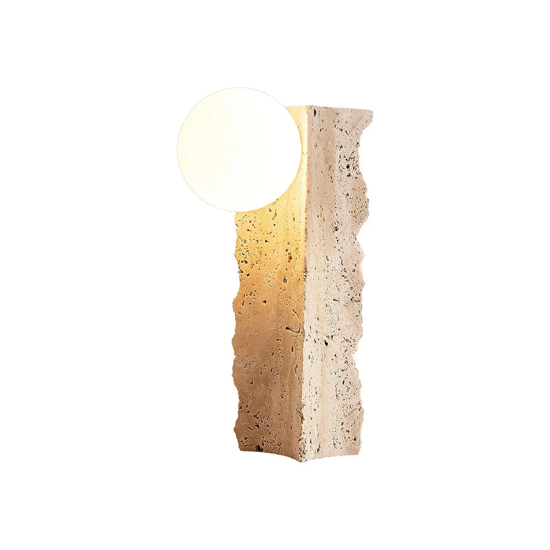 Travertine Conduit Table Lamp | Korewolamp