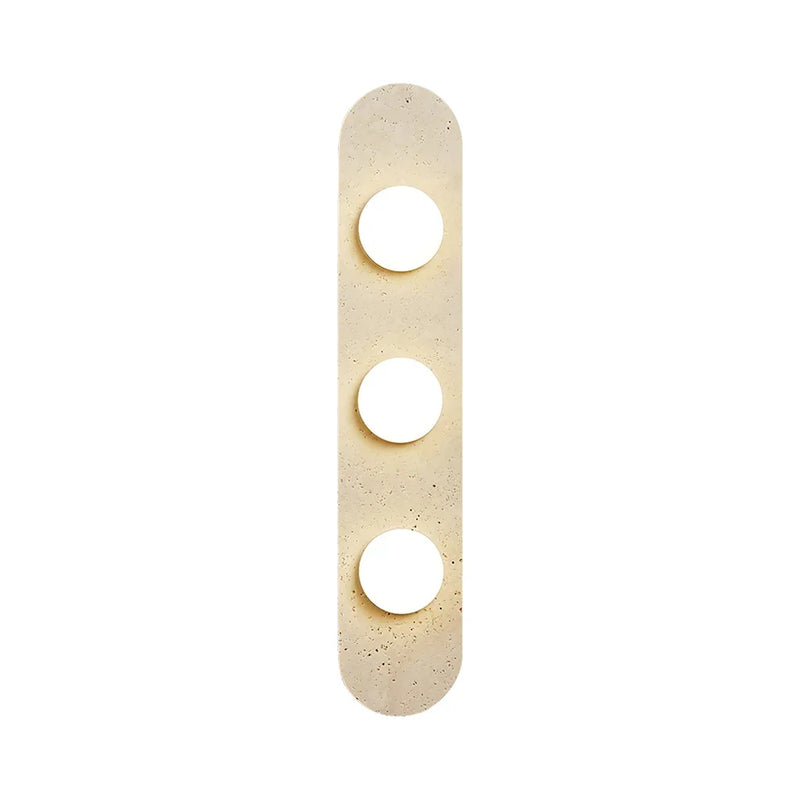 Travertine Oval Glass Wall Sconce | Korewolamp