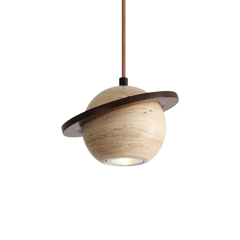 Travertine Planet Pendant Light | Korewolamp