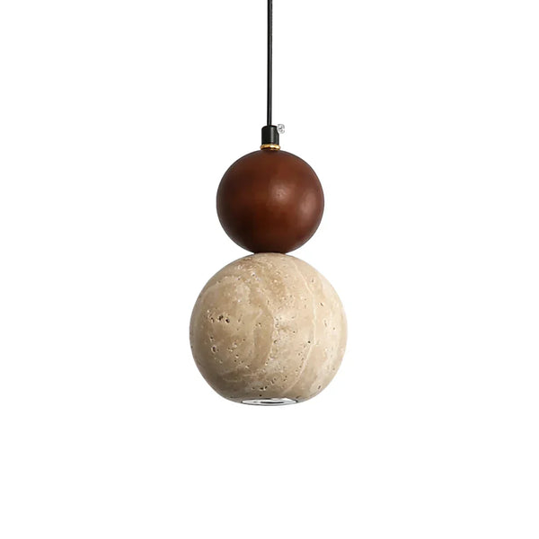 Travertine Round Single Head Pendant Lamp