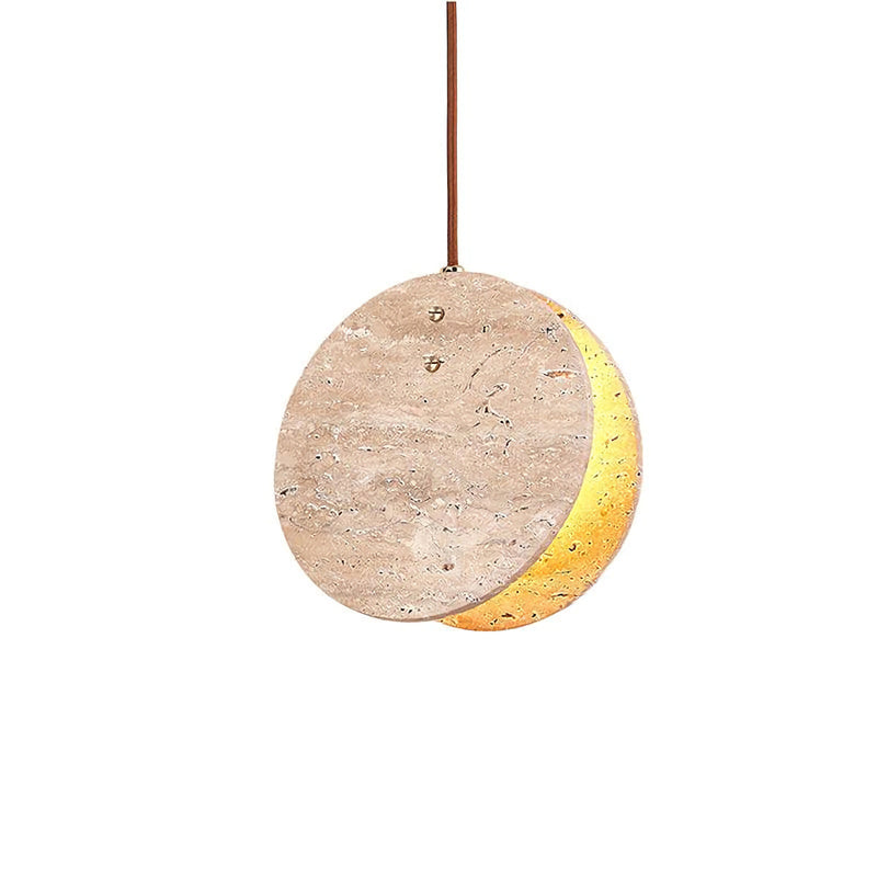 Travertine Disc Pendant Lamp | Korewolamp