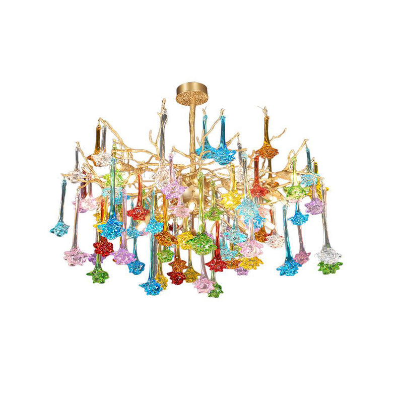 Tree Branch Glass Color Chandelier | Korewolamp