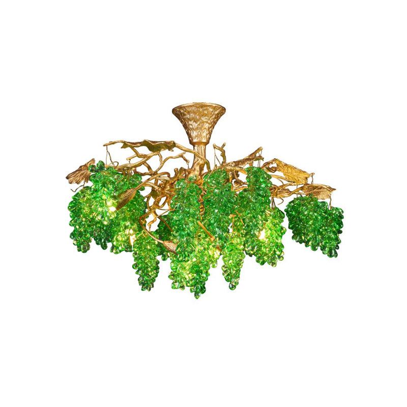 Tree Branch Glass Grape Chandelier | Korewolamp