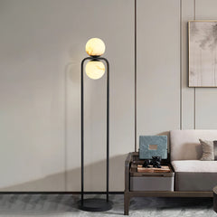 Alabaster Tribeca Black Floor Lamp