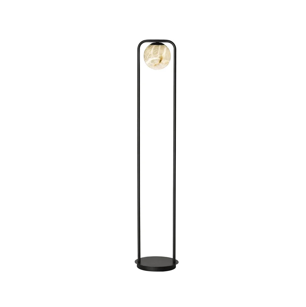 Alabaster Tribeca Black Floor Lamp