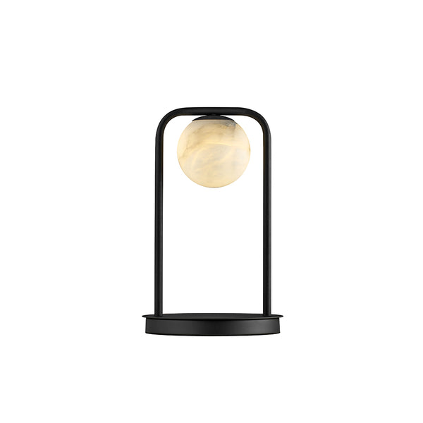 Alabaster Tribeca Black Table Lamp