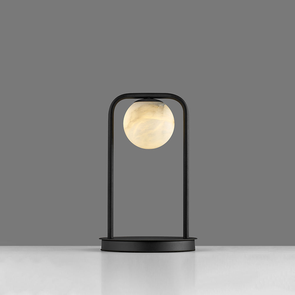 Alabaster Tribeca Black Table Lamp