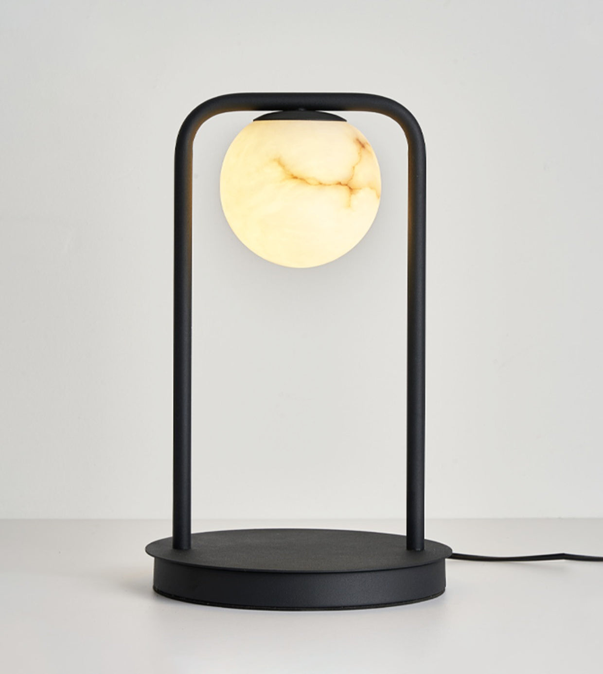 Alabaster Tribeca Black Table Lamp