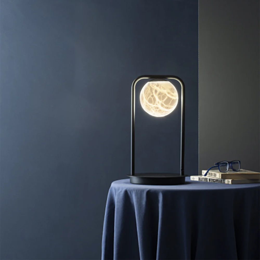 Alabaster Tribeca Black Table Lamp