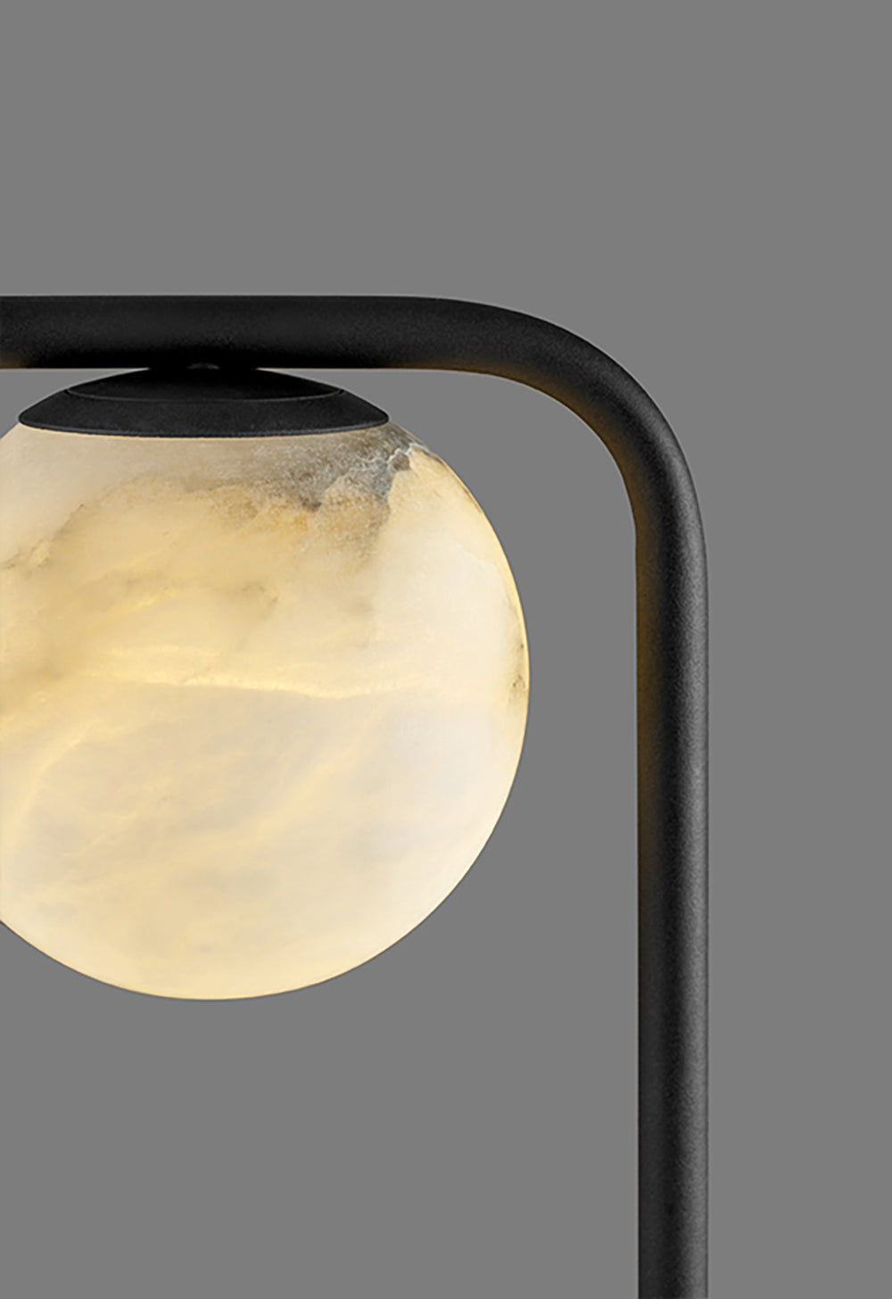 Alabaster Tribeca Black Table Lamp