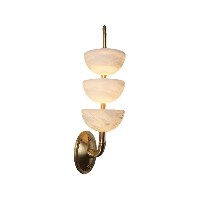 Triple Luxury Alabaster Wall Sconce | Korewolamp