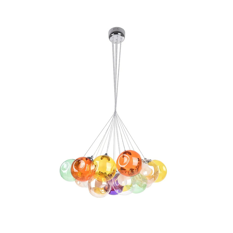 Unique Multi-Color Globe Cluster Chandelier | Korewolamp