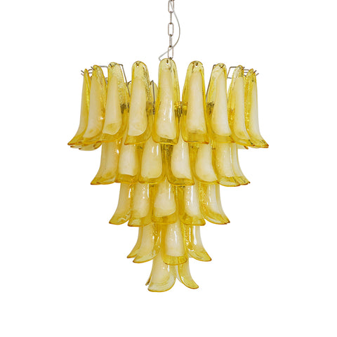Vintage Caramel Murano Glass Petals Chandelier | Korewolamp