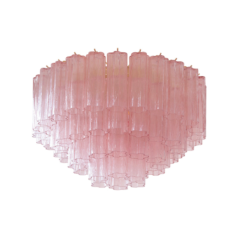 Vintage Murano Pink Glass Ceiling Light | Korewolamp