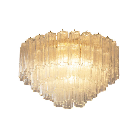 Vintage Murano Transparent Glass Ceiling Light | Korewolamp
