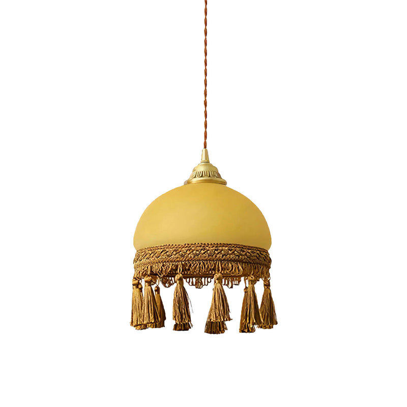 Vintage Tassel Brass Pendant Light | Korewolamp