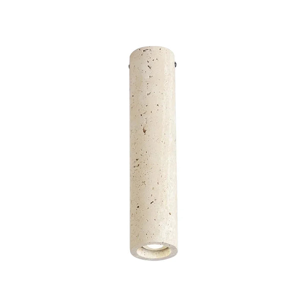 Wabi Sabi Cylinder Travertine Ceiling Lamp