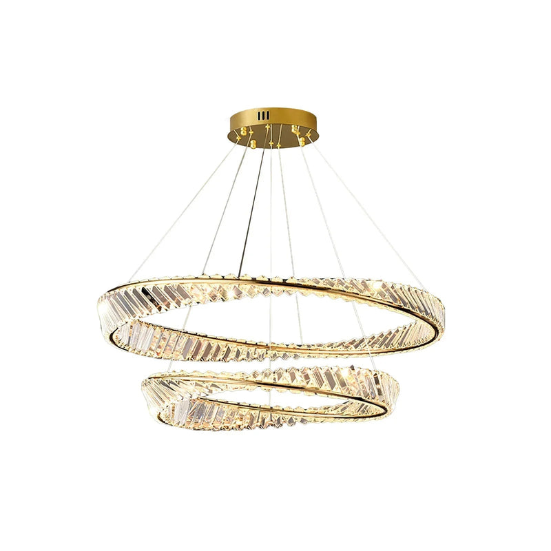Wave Circle Crystal Chandelier | Korewolamp