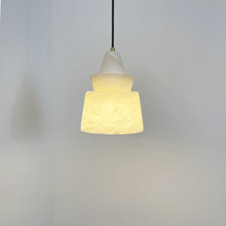 White Alabaster Pendant Light