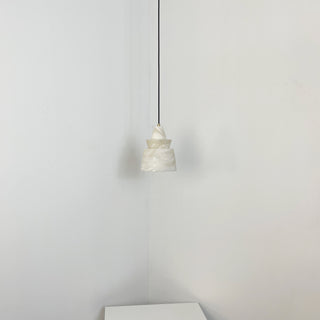 White Alabaster Pendant Light