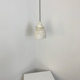 White Alabaster Pendant Light