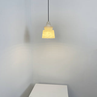 White Alabaster Pendant Light