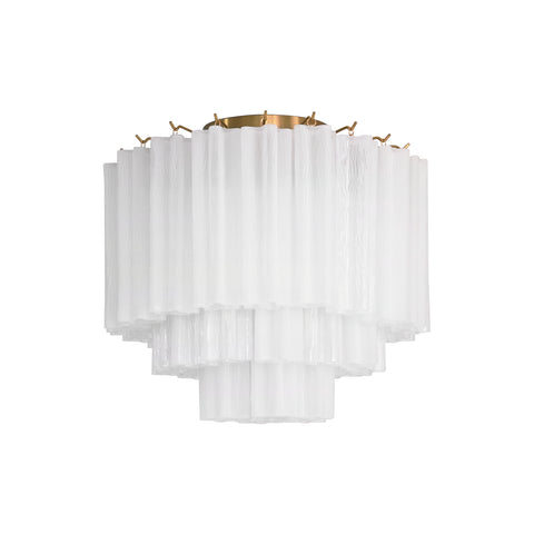 White Glass Tube Murano Ceiling Lamp | Korewolamp