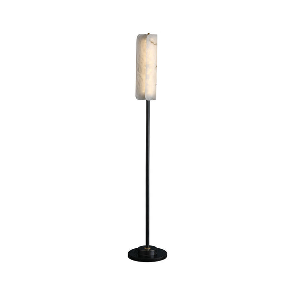 Alabaster Years Black Floor Lamp