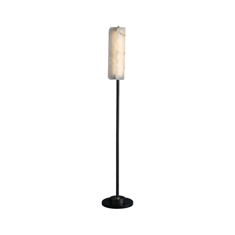 Alabaster Years Black Marble Floor Lamp | Korewolamp