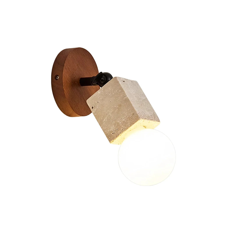 Adjustable Versa Stone Travertine Wall Light | Korewolamp