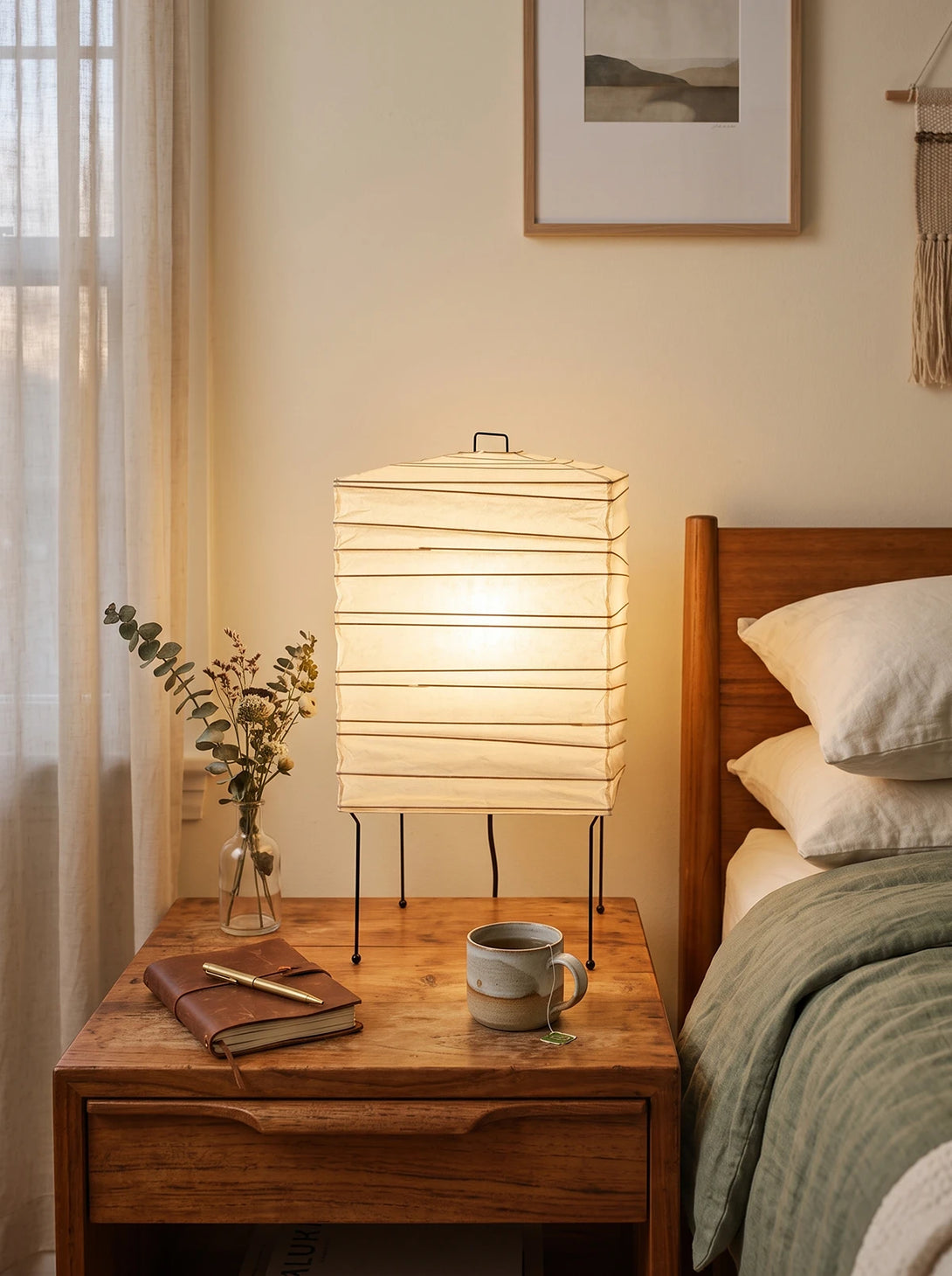 Akari 1X Cube Modern Table Lamp – korewolamp