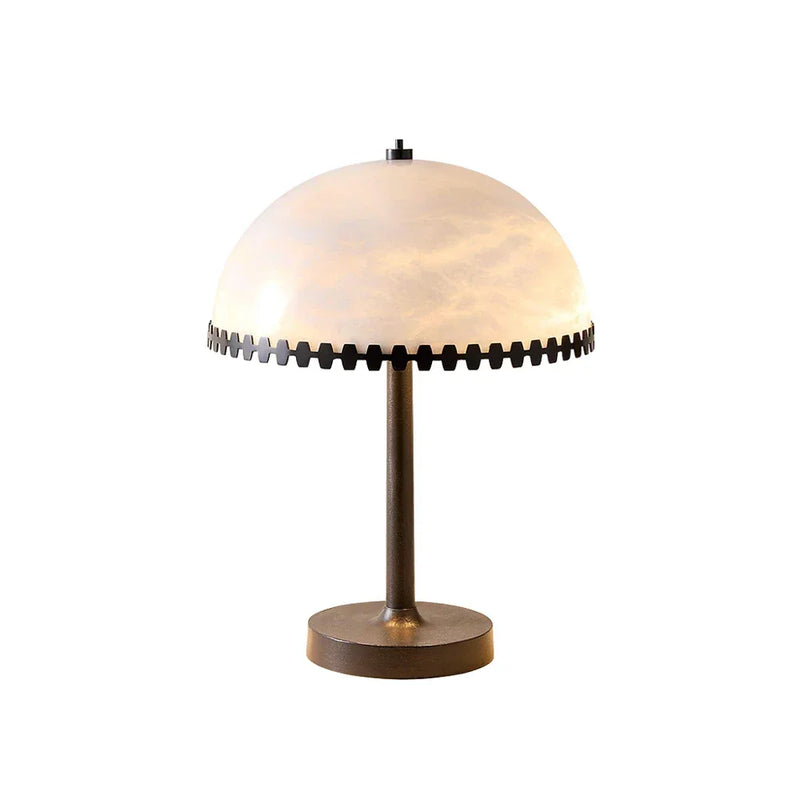 Alabaster Dome Trim Table Lamp | Korewolamp