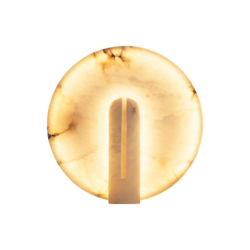 Alabaster Modern Disc Table Lamp | Korewolamp