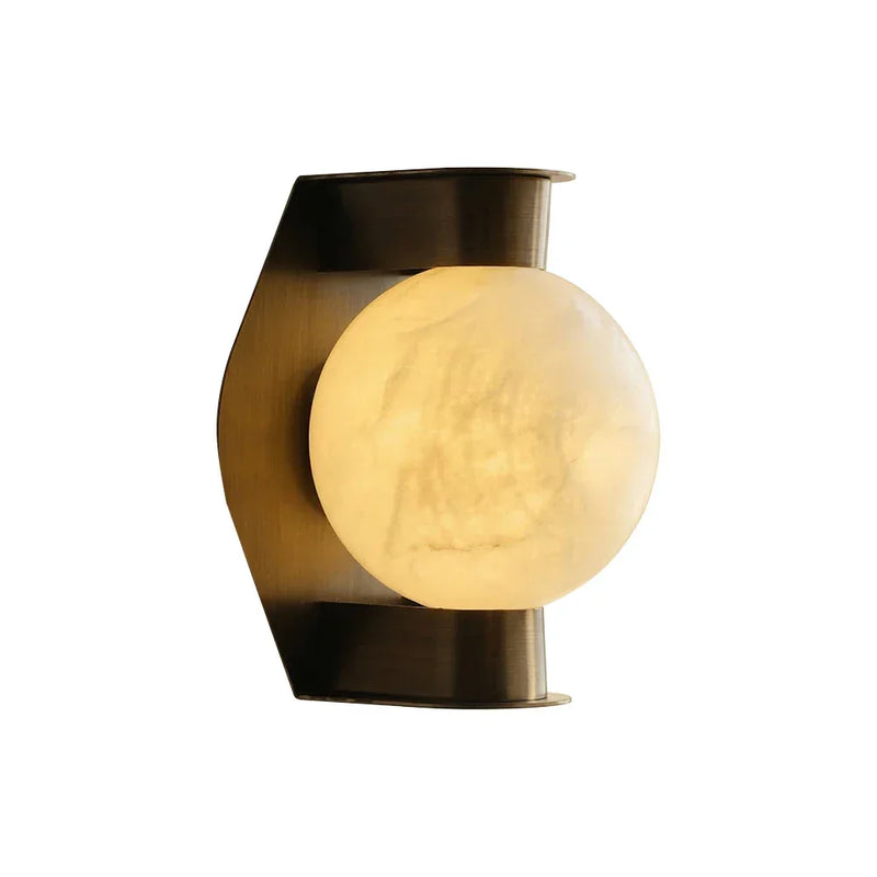 Alabaster Spherical Decorative Art Wall Lamp | Korewolamp