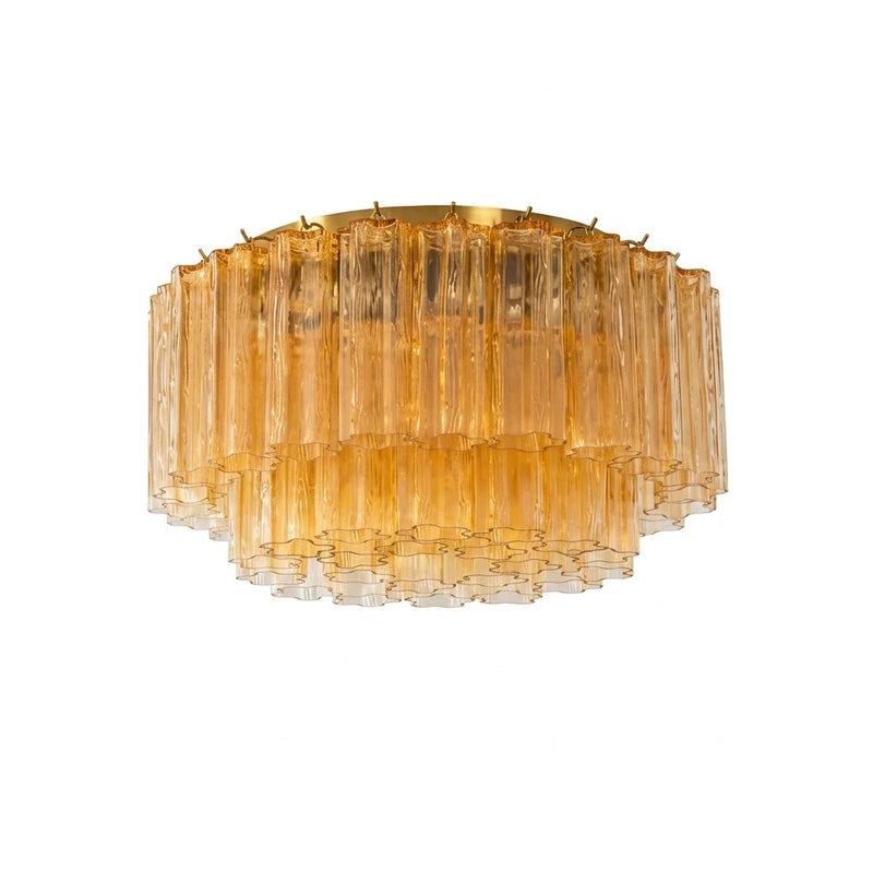 Amber Star-Shaped Glass Tube Ceiling Light | Korewolamp