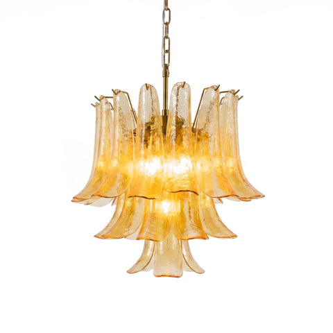 Auriane Pebbled Champagne Glass Chandelier | Korewolamp