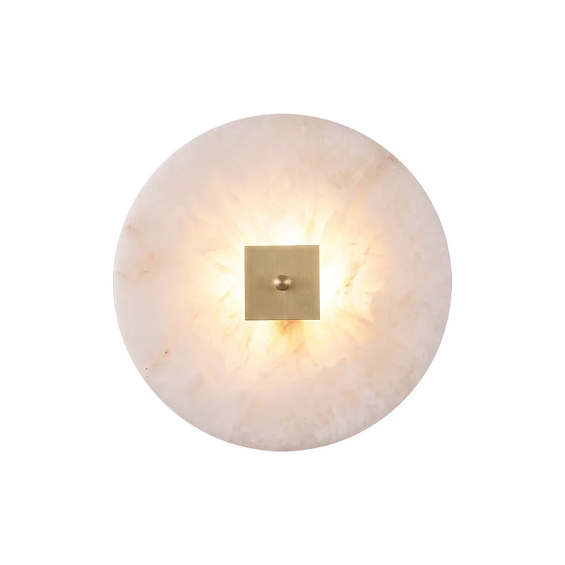 Disc Shaped Alabaster Wall Light | Korewolamp