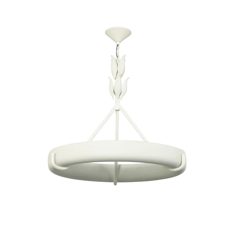 Elodie Plaster Petal Ring Chandelier | Korewolamp