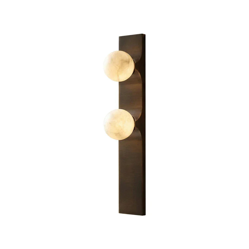 Geo Bar Alabaster Globe Wall Sconce | Korewolamp